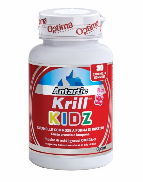 Optima Antartic Krill Kidz Caramelle gommos a forma di orsetto Omega 3