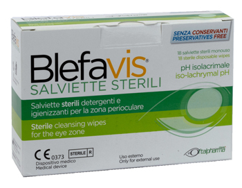 Blefavis Salviette Sterili Detergenti Occhi 18 Pezzi