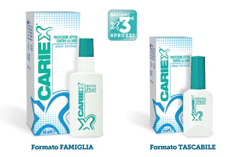Cariex spray dentale quando manca lo spazzolino,formato famiglia