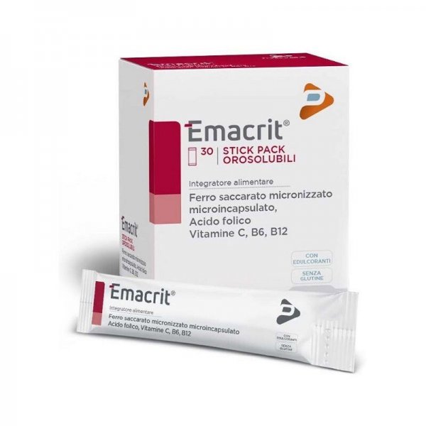 Emacrit 30 Stick Pack Orosolubili