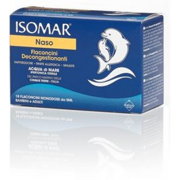 ISOMAR NASO 20 FLACONCINI IPERTONICA DECONGESTIONANTI BAMBINI E ADULTI