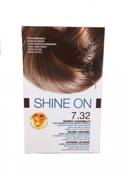 BIONIKE SHINE ON Trattamento Colorante Per Capelli BIONDO CARAMELLO 7.32