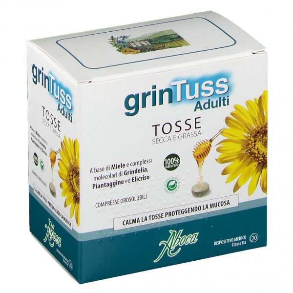 Aboca Grintuss Adulti 20 Compresse Tosse Secca e Grassa
