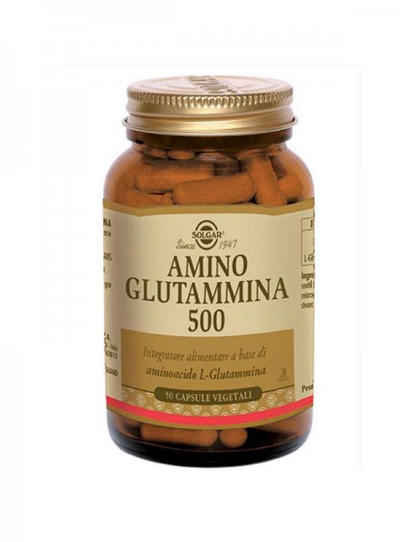 Amino Glutammina 500 50 Capsule Vegetali