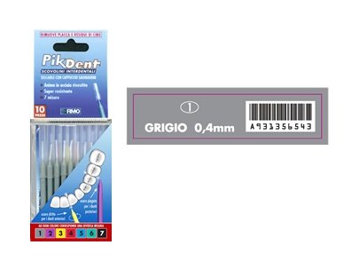 Pikdent Scovolini interdentali colore grigio misura 0.4mm