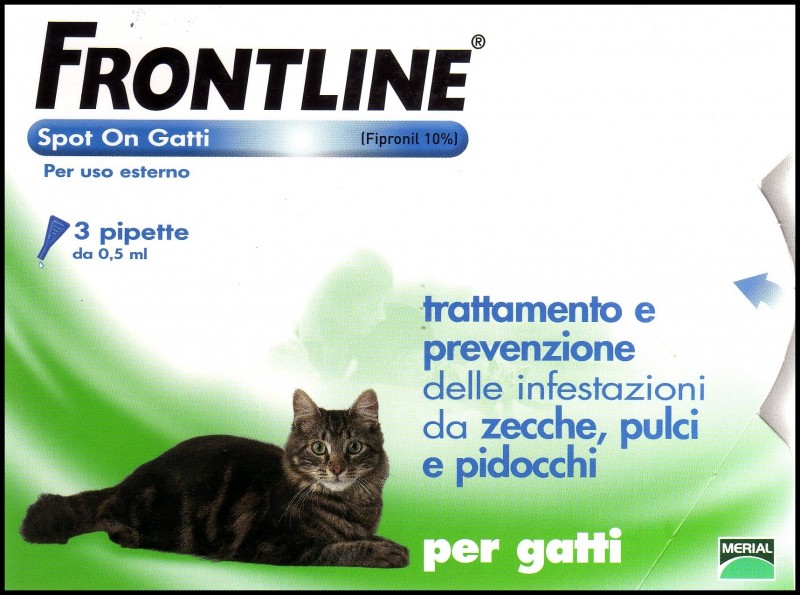 Frontline spot on gatti Fipronil 10%