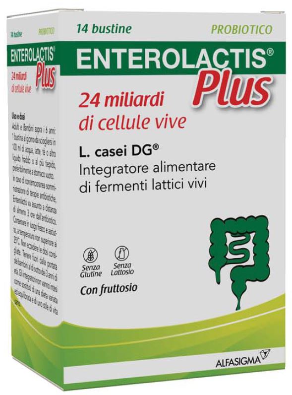 Sofar Enterolactis Plus Probiotico integratore fermenti lattici vivi 14 bustine