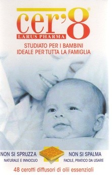 Cer'8 cerotto antizanzara 48 cerotti diffusori di oli essenziali