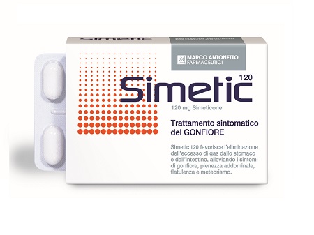SIMETIC 120 30CPR Trattamento sintomatico del gonfiore addominale