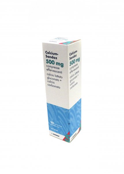 CALCIUM SANDOZ 20CPR EFF 500MG