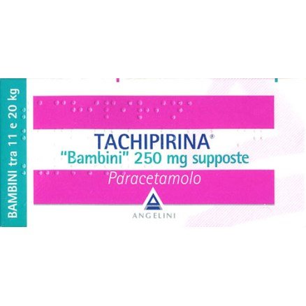 TACHIPIRINA*BB 10SUPP 250MG