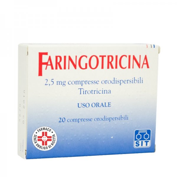 FARINGOTRICINA 20 COMPRESSE OROSOLUBILI 2,5MG