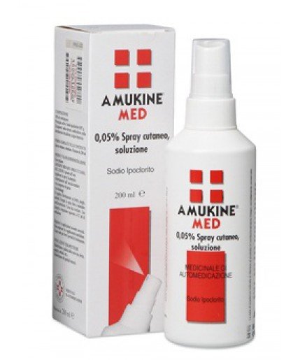 Amukine Med Spray Cutaneo 0,05% 200 ml Disinfettante