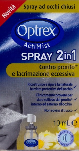 Optrex Actimist 2in1 spray contro il prurito e la lacrimazione eccessiva