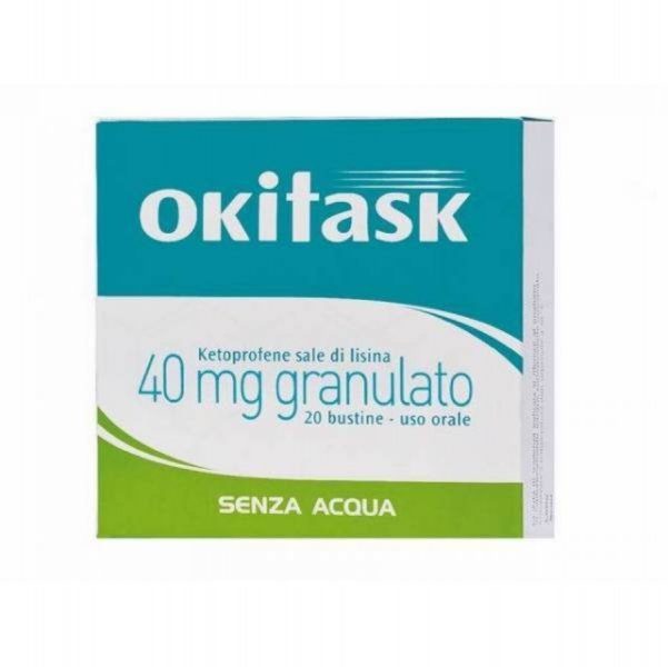 Okitask 40 mg Granulato  20 Bustine Ketoprofene Sale di Lisina