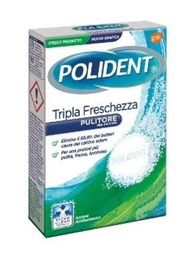 Polident Tripla Freschezza pulitore per protesi 66 compresse