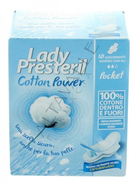 Lady Presteril assorbenti giorno con ali in cotone