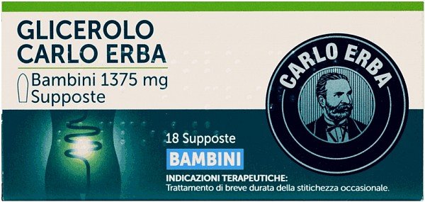 GLICEROLO BAMBINI 18 SUPPOSTE 1375MG