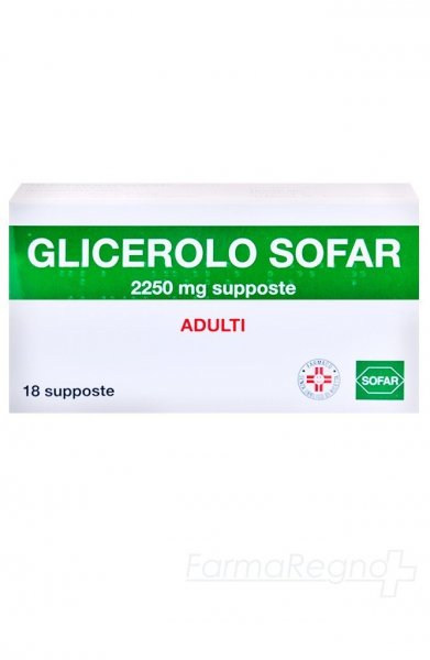GLICEROLO*AD 18SUPPOSTE 2250MG