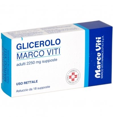 GLICEROLO Marco Viti 18 SUPPOSTE  ADULTI 2250MG