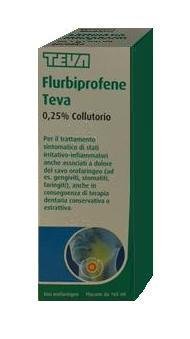 FLURBIPROFENE TEVA COLLUTORIO 160ML