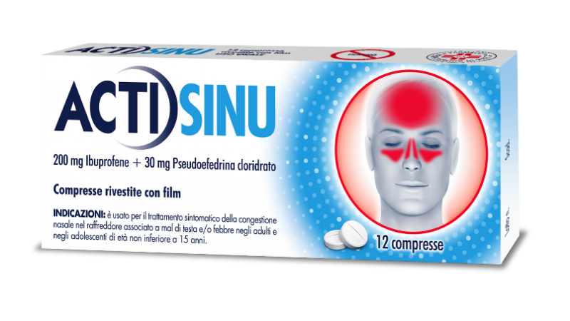 ACTISINU*12CPR 200MG+30MG