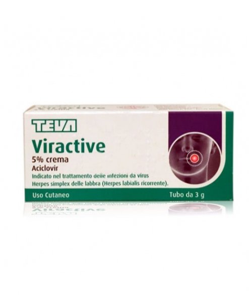 Viractive 5% Crema 3g Aciclovir Herpes