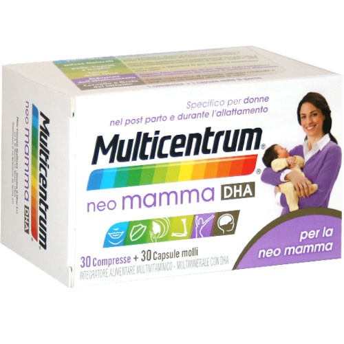 Multicentrum Neo mamma DHA per il post parto e l'allattamento