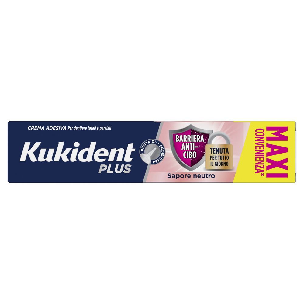 Kukident Plus Barriera anti-cibo sapore neutro 57g