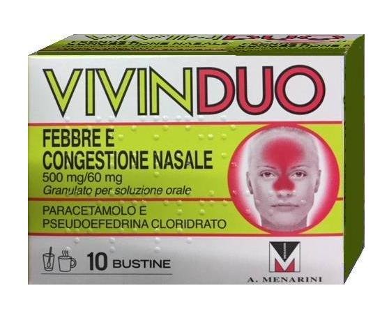 VIVINDUO FEBBRE CONGESTIONE NASALE 10 BUSTINE