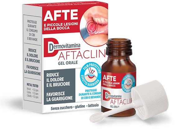 DERMOVITAMINA AFTACLIN GEL ORALE PER AFTE
