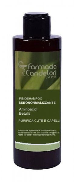 Farmacia Candelori Fisioshampoo Sebonormalizzante Aminoacidi e Betulla 200ml