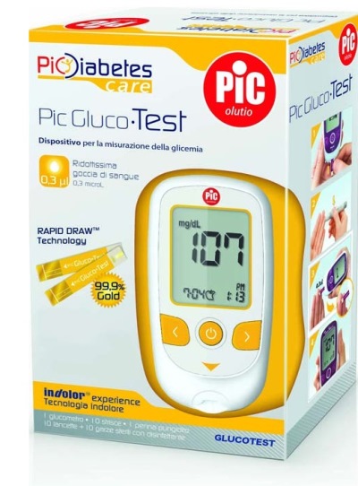 PIC SOLUTION KIT GLUCOMETRO GLUCOTEST