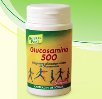 Narural Point Glucosamina 500 integratore alimentare 100 Capsule