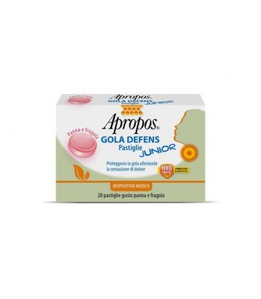 APROPOS GOLA DEFENS JUNIOR 20 PASTIGLIE GUSTO PANNA E FRAGOLA