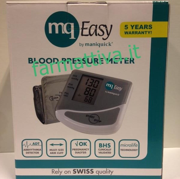 Maniquick MQ Easy - Misuratore di pressione da braccio MQ098