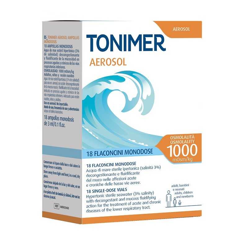 Tonimer Aerosol 1000 ipertonica 18 fiale