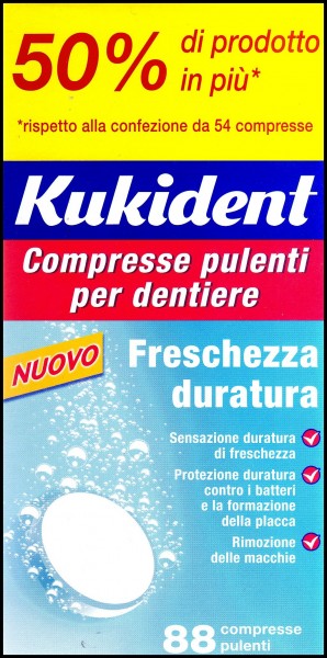 Kukident Compresse Pulenti per Dentiere 88 compresse