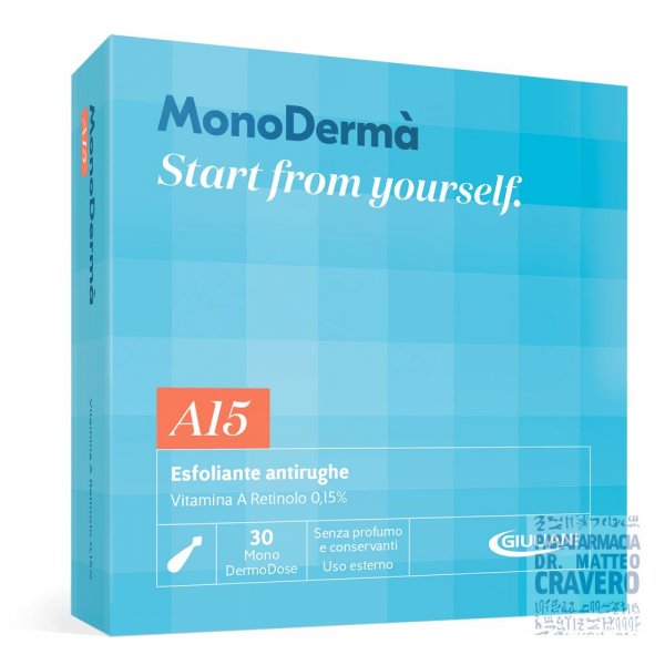 MONODERMA A15 VITAMINA A RETINOLO 0.15 ESFOLIANTE ANTIRUGHE 30 MONODERMODOSE