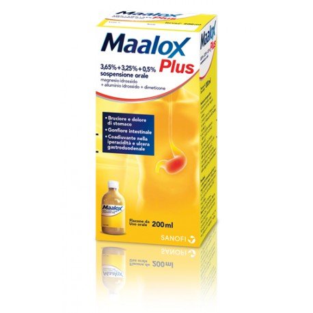 MAALOX PLUS*OS SOSP 4+3,5+0,5%