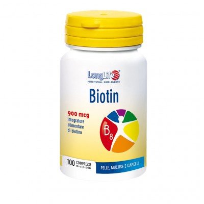 Longlife Biotin 900mcg 100 Compresse