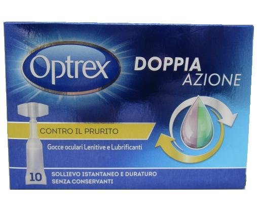 OPTREX DOPPIA AZIONE LENITIVO E LUBRIFICANTE CONTRO IL PRURITO 10FLACONCINI