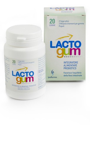 Lactogum integratore probiotico in gomma con fermenti e propoli