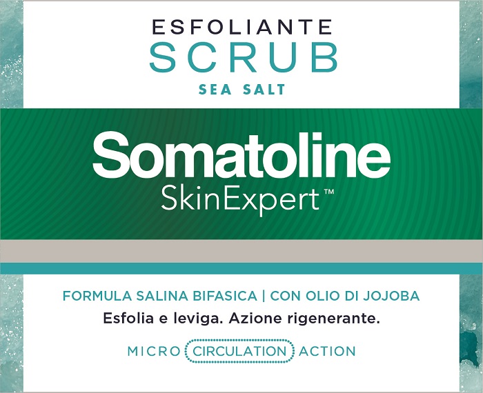 SOMATOLINE SKINEXPERT SCRUB SEA SALT CON SALE INTEGRALE E OLIO DI JOJOBA NATURALE 350G