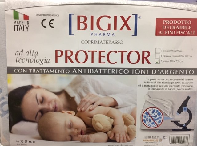 COPRIMATERASSO PROTECTOR SINGOLO 90 X 200 cm