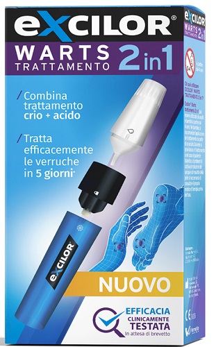 EXCILOR WARTS VERRUCHE TRATTAMENTO 2IN1