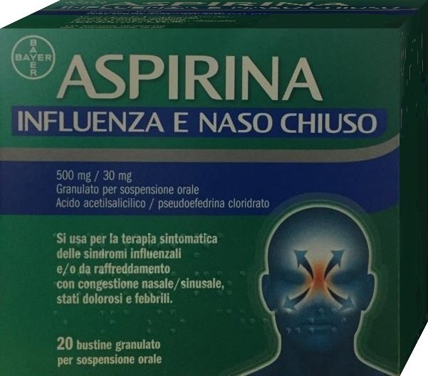 ASPIRINA INFLUENZA NASO CHIUSO 20 BUSTINE