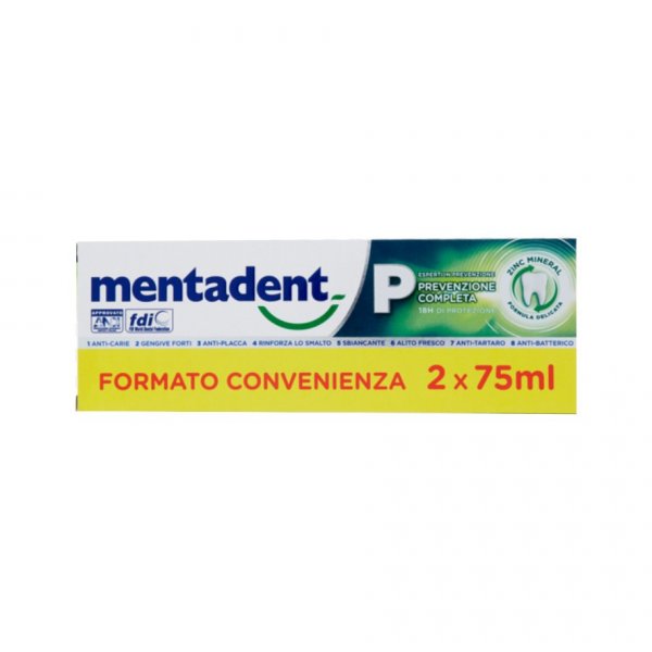MENTADENT P 2 TUBI DA 75 ML