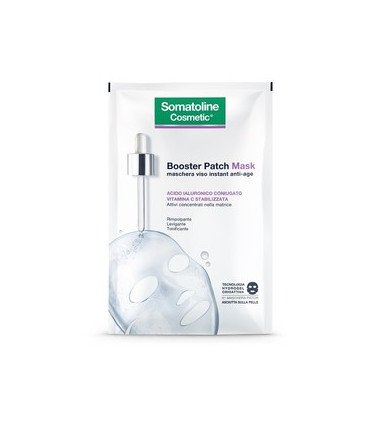 SOMATOLINE BOOSTER PATCH MASK ACIDO IALURONICO VITAMINA C 1MASCHERA PATCH
