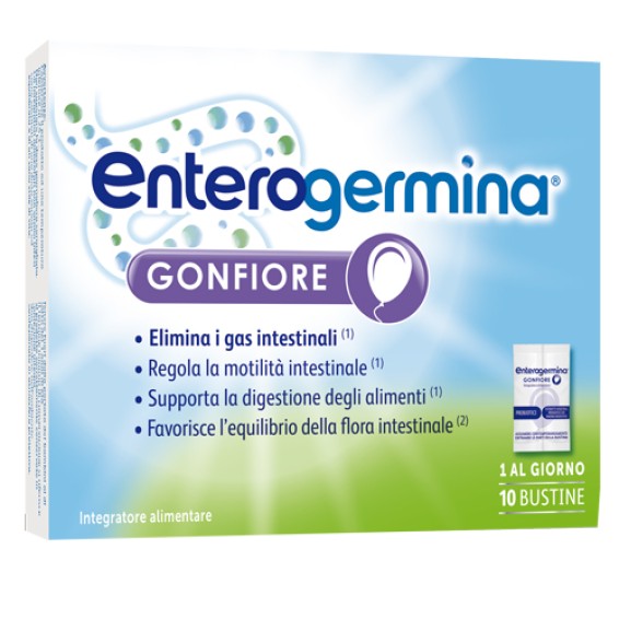 Sanofi Enterogermina Gonfiore integratore alimentare 10 BUSTINE
